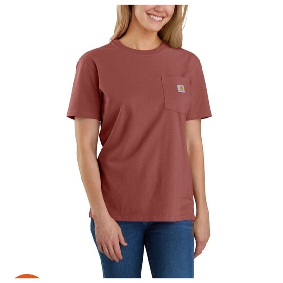 Carhartt Women’s Loose Fit Heavyweight Short-Sleeve Pocket T-Shirt, L 12-14 NWT - Picture 11 of 13